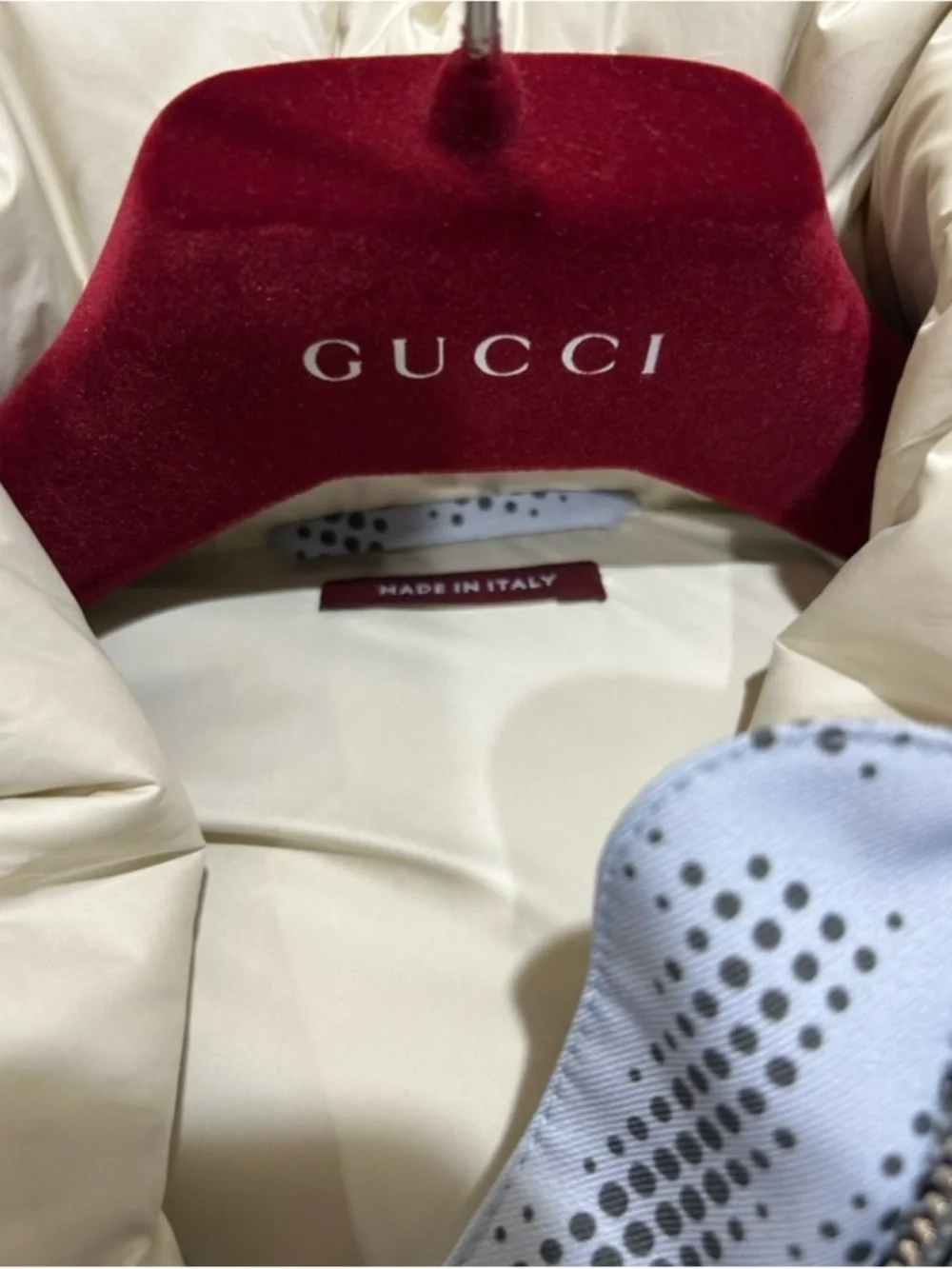 Gucci printed technical Poplin puffer jacket size 54/XXL made in Italy